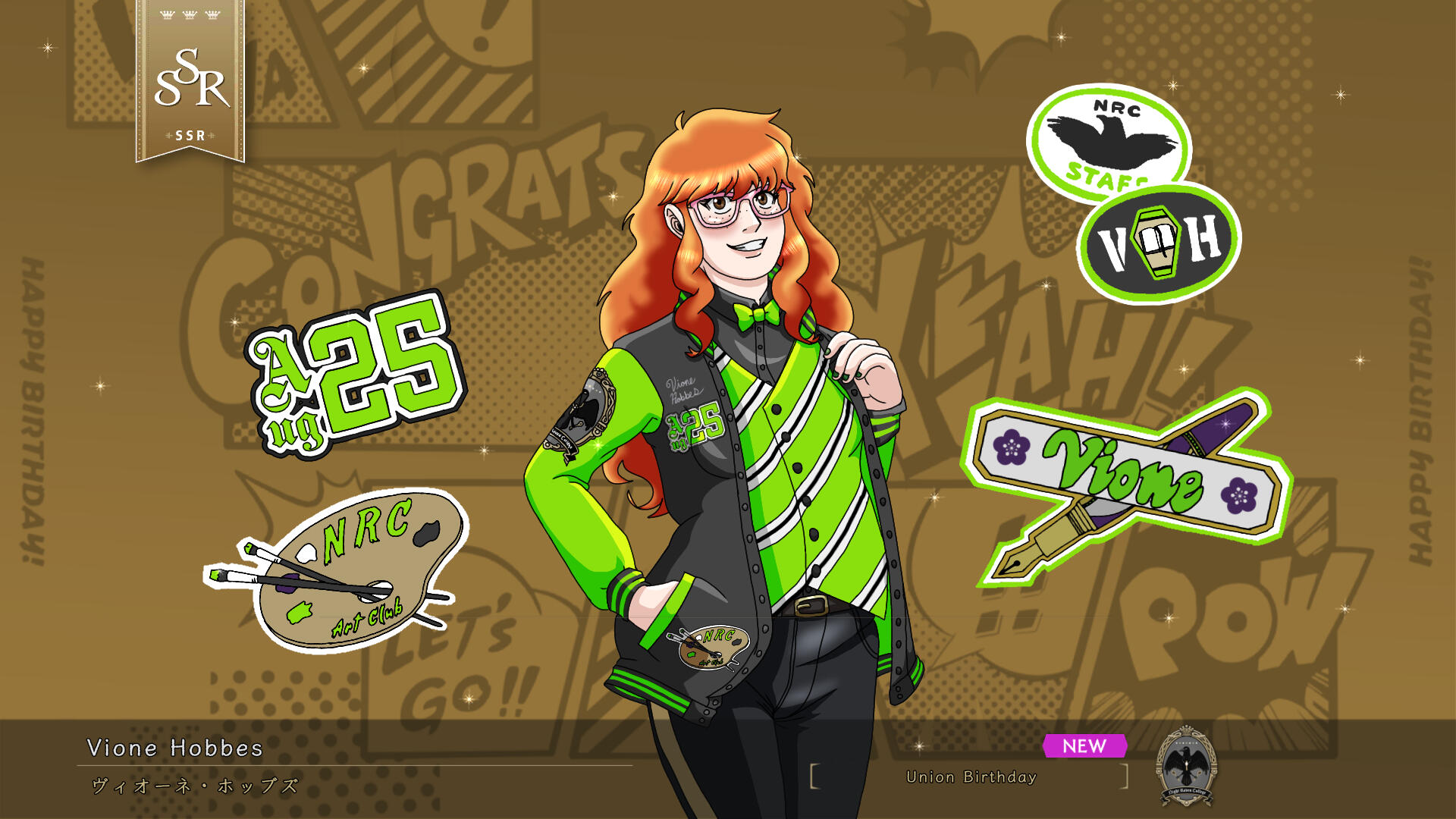 TwstSona Union Birthday Card